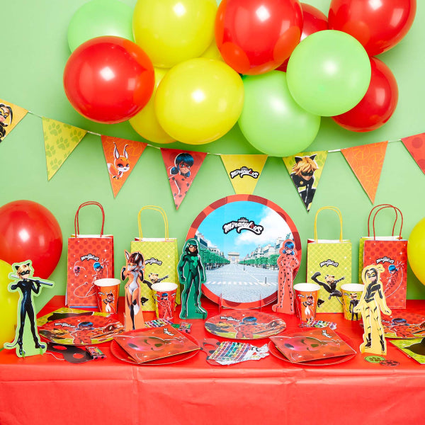 Miraculous Lady Bug Party Lootbags Paper (Pack of 8, 12,7x21,5 cm) - Anilas UK