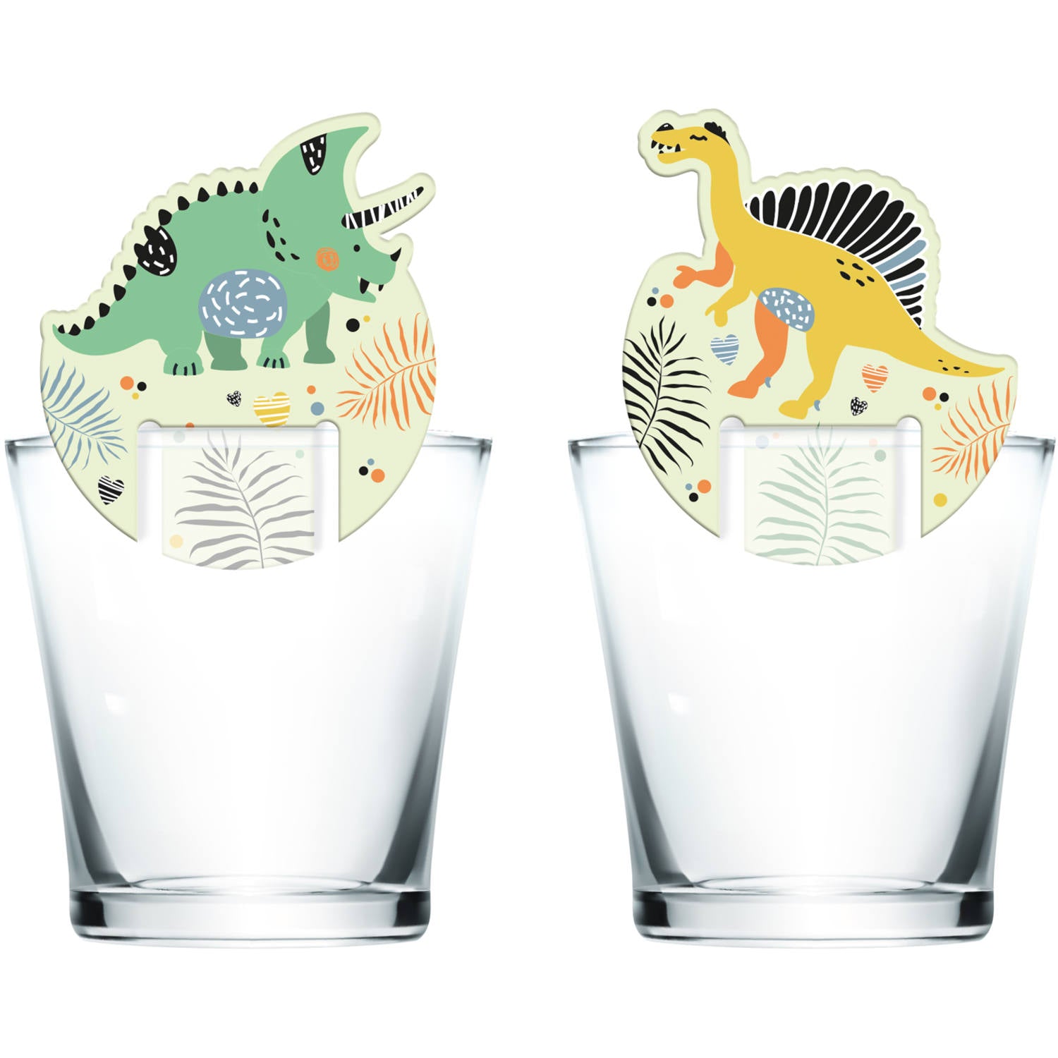 Glass markers - Dino Roars (6 pieces) - Anilas UK