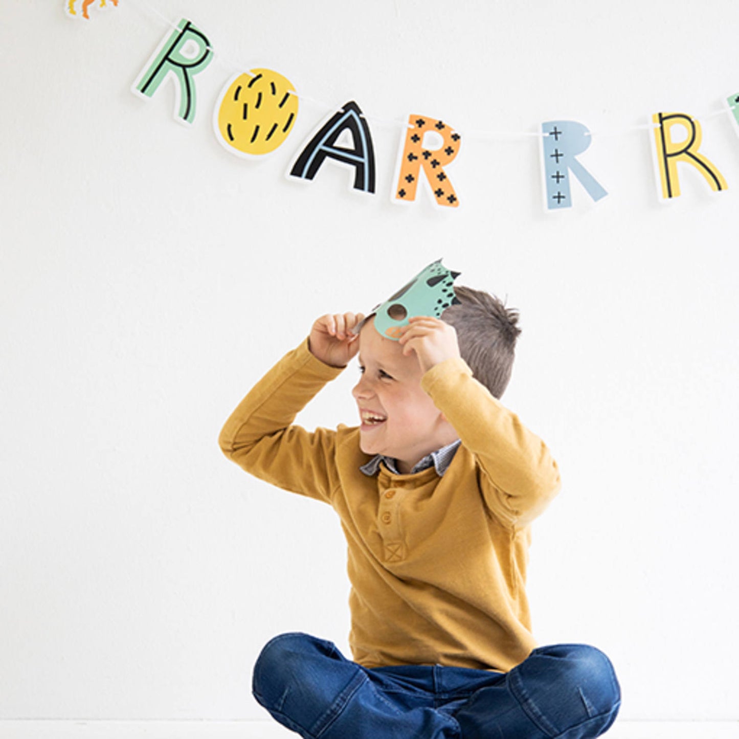 Paper Masks - Dino Roars (6 pieces) - Anilas UK