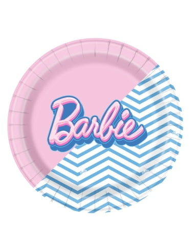 Barbie Paper Plates - 21.9cm (Pack of 8) - Anilas UK