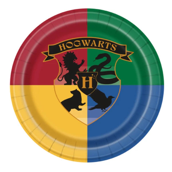 Harry Potter Houses Paper Plates - 23cm (Pack of 8)