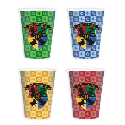 Harry Potter Houses Paper Cups (Pack of 8)