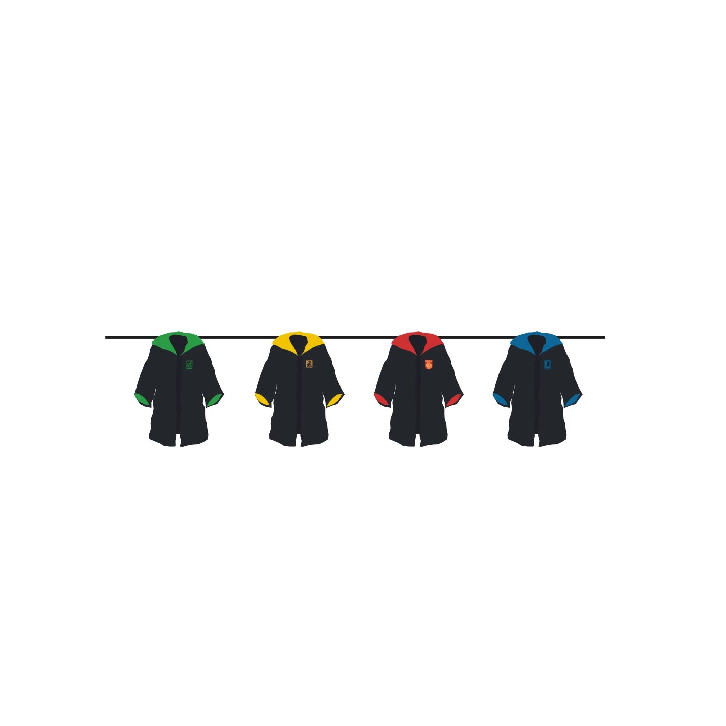 Harry Potter Houses Paper Cloak Party Banner