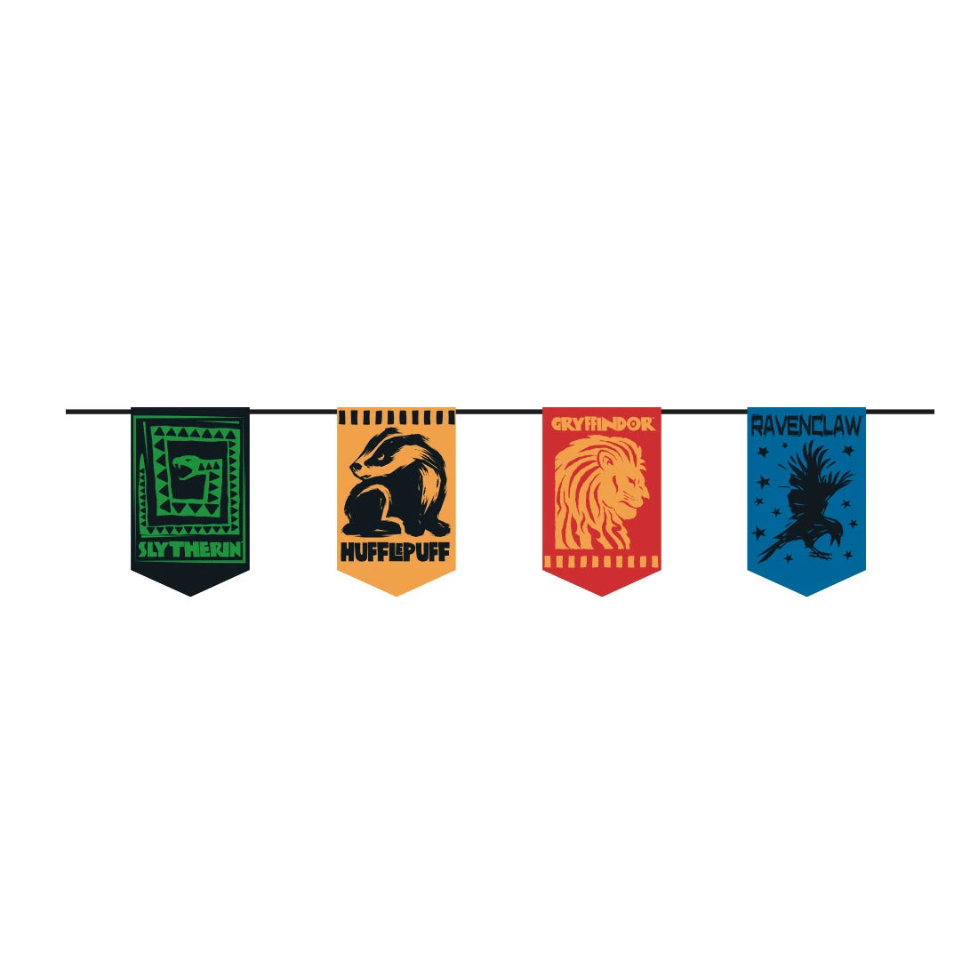 Harry Potter Houses Birthday Party Bunting Banner