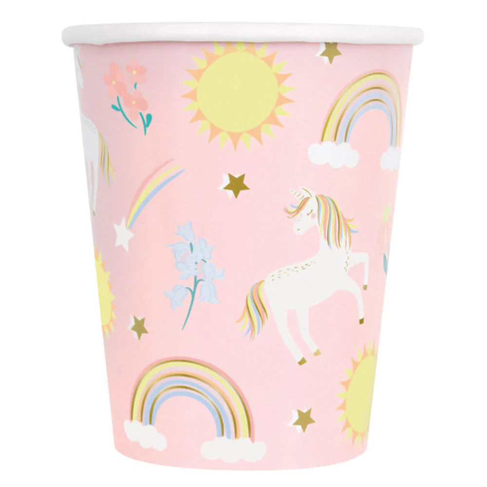 Dainty Unicorn Paper Cups (Pack of 8) - Anilas UK
