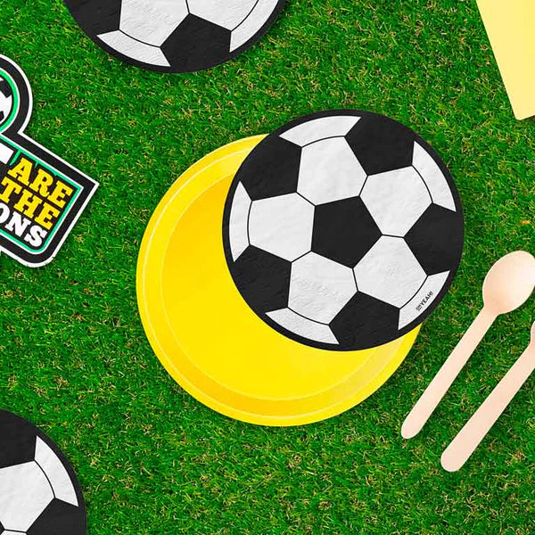 Football Paper Napkins 33 x 16.5 cm (pack of 20) - Anilas UK