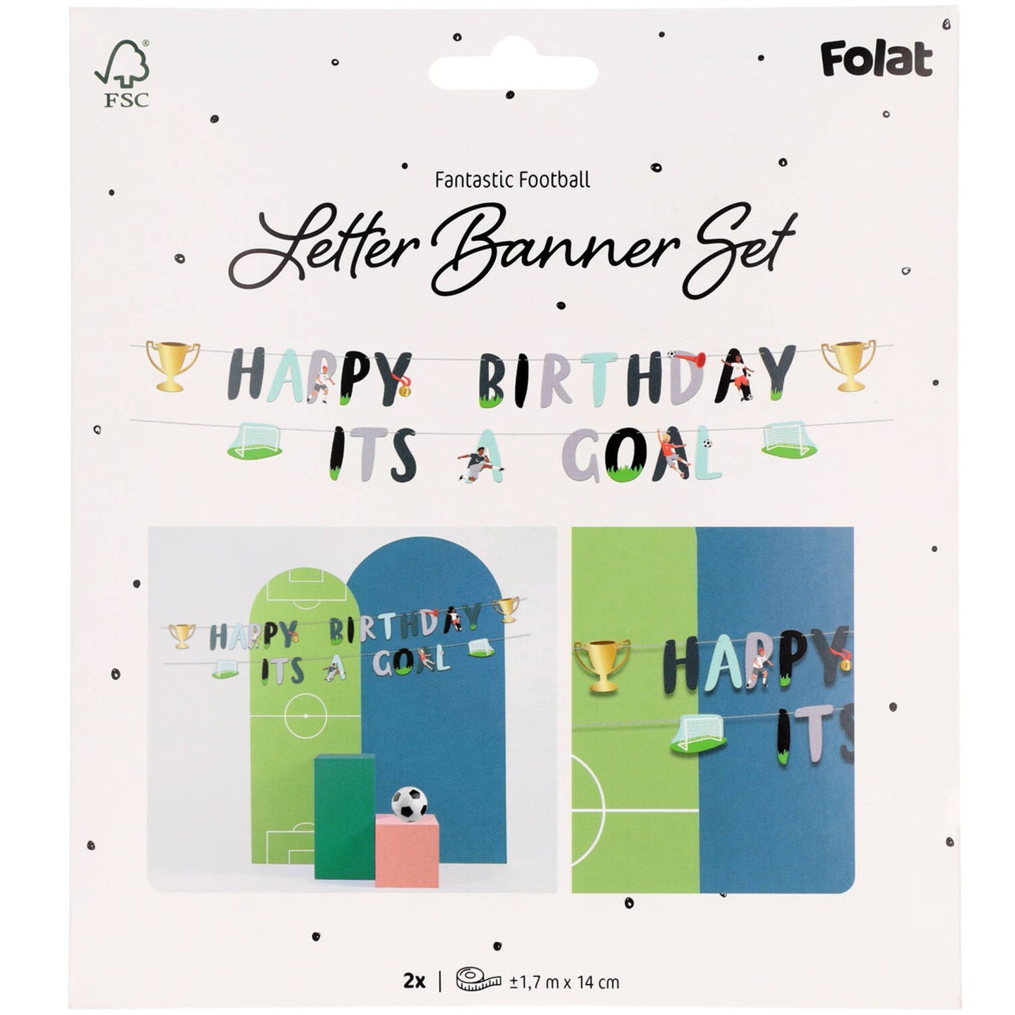 Fantastic Football Letter Banner Set (1.5 meters) - Anilas UK