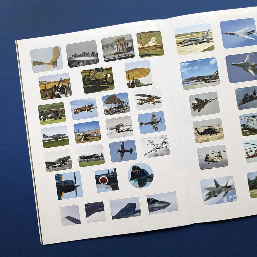 Discover Combat Aircraft Sticker Book - Find, Stick and Learn - Anilas UK