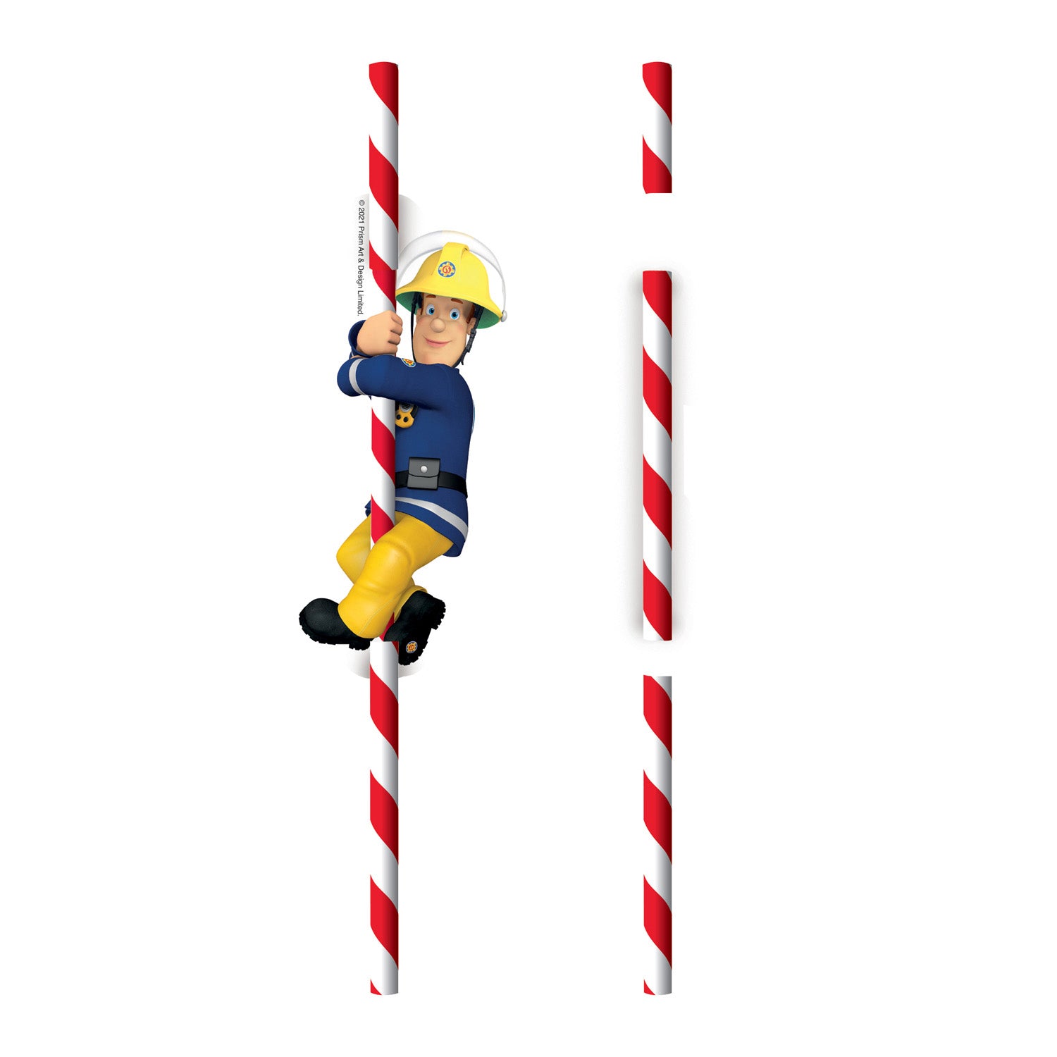 Fireman Sam Paper Straws (Pack of 8) - Anilas UK