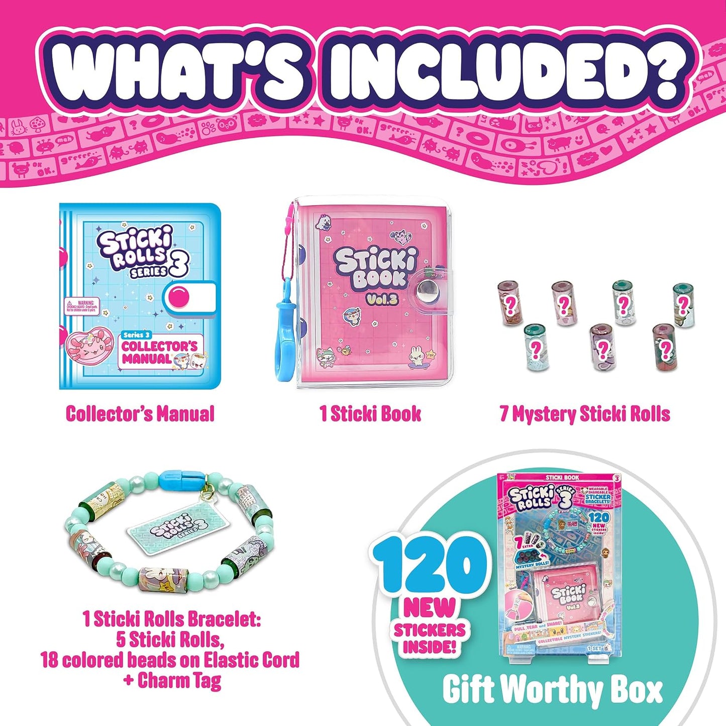 Sticki Rolls Sticki Book S3