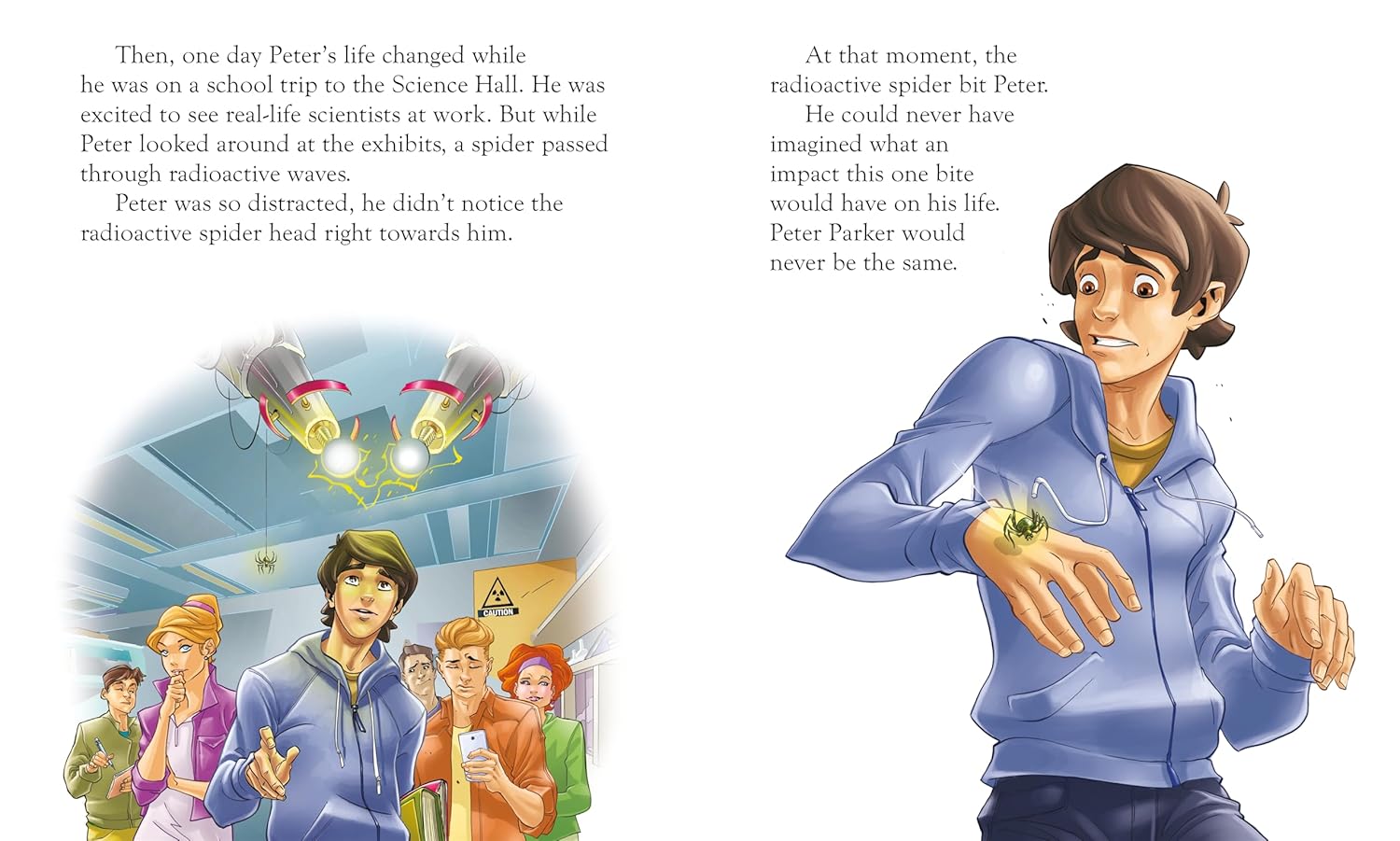 Marvel Spider-Man: The Story of Spider-Man Illustrated Picture Book - Anilas UK