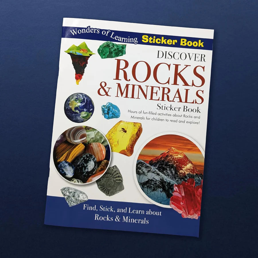 Discover Rocks & Minerals Sticker Book - Find, Stick and Learn - Anilas UK