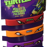 TMNT Rubber Bracelets (4 pieces)