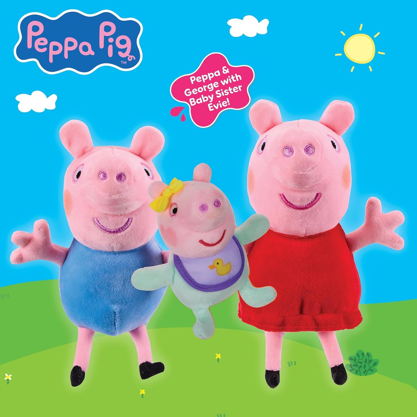 Peppa Pig, George and Evie 3-Pack - Anilas UK