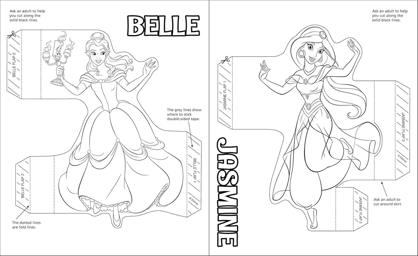 Disney Princess: Colour & Pop Book - Anilas UK