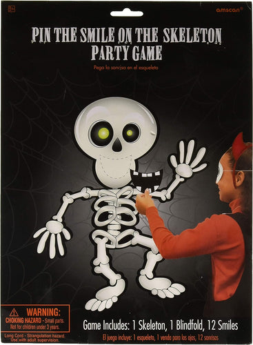 Halloween Pin the Smile on the Skeleton Game - Anilas UK