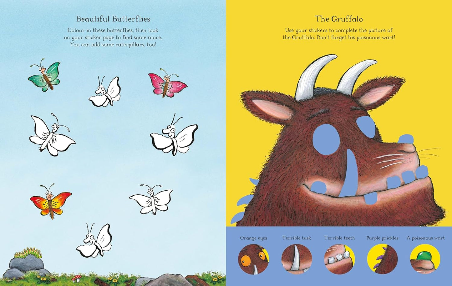 The Gruffalo: A First Sticker Book. 250 easy-to-use stickers.