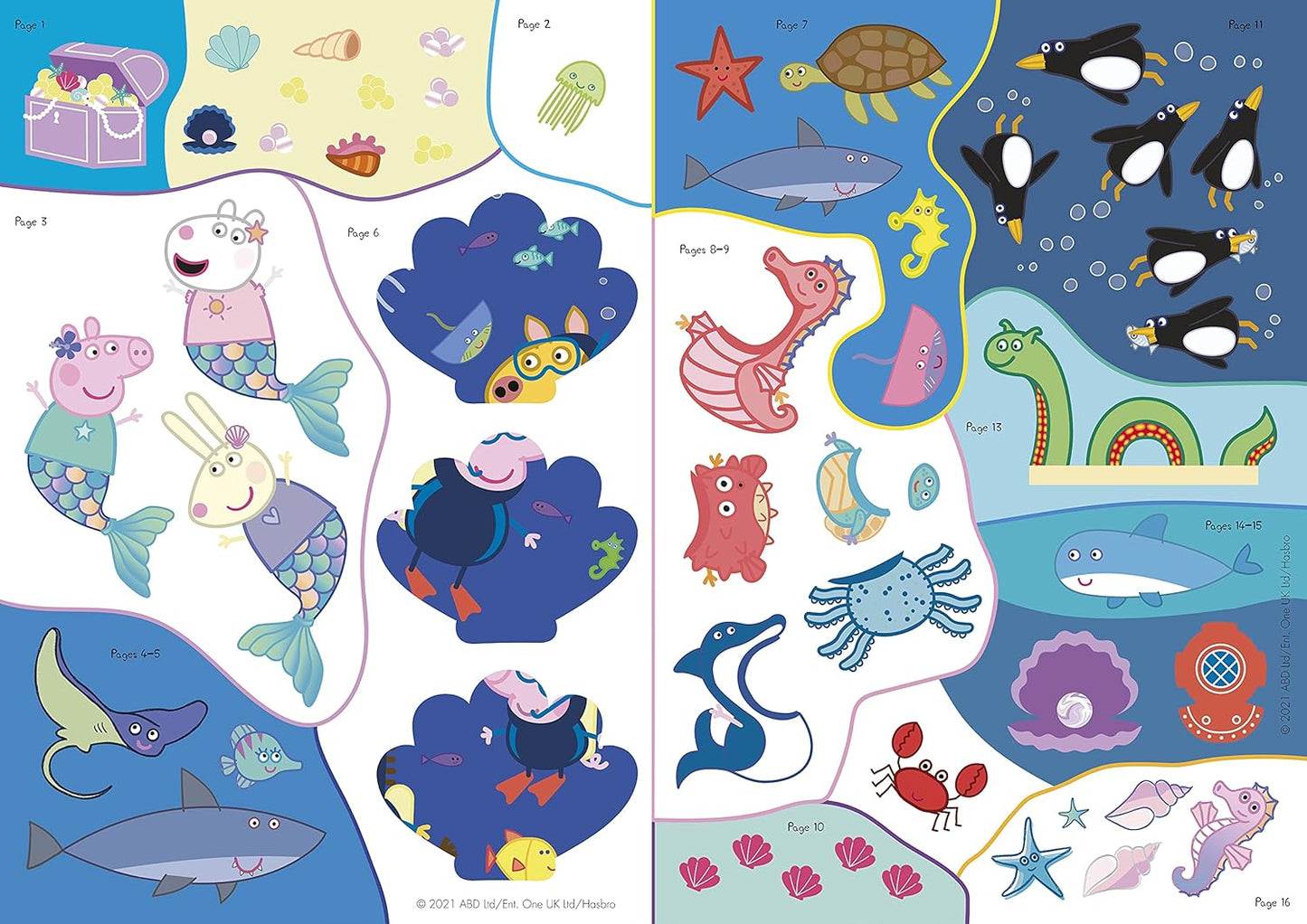 Peppa's Underwater Friends Sticker Activity Book - Anilas UK
