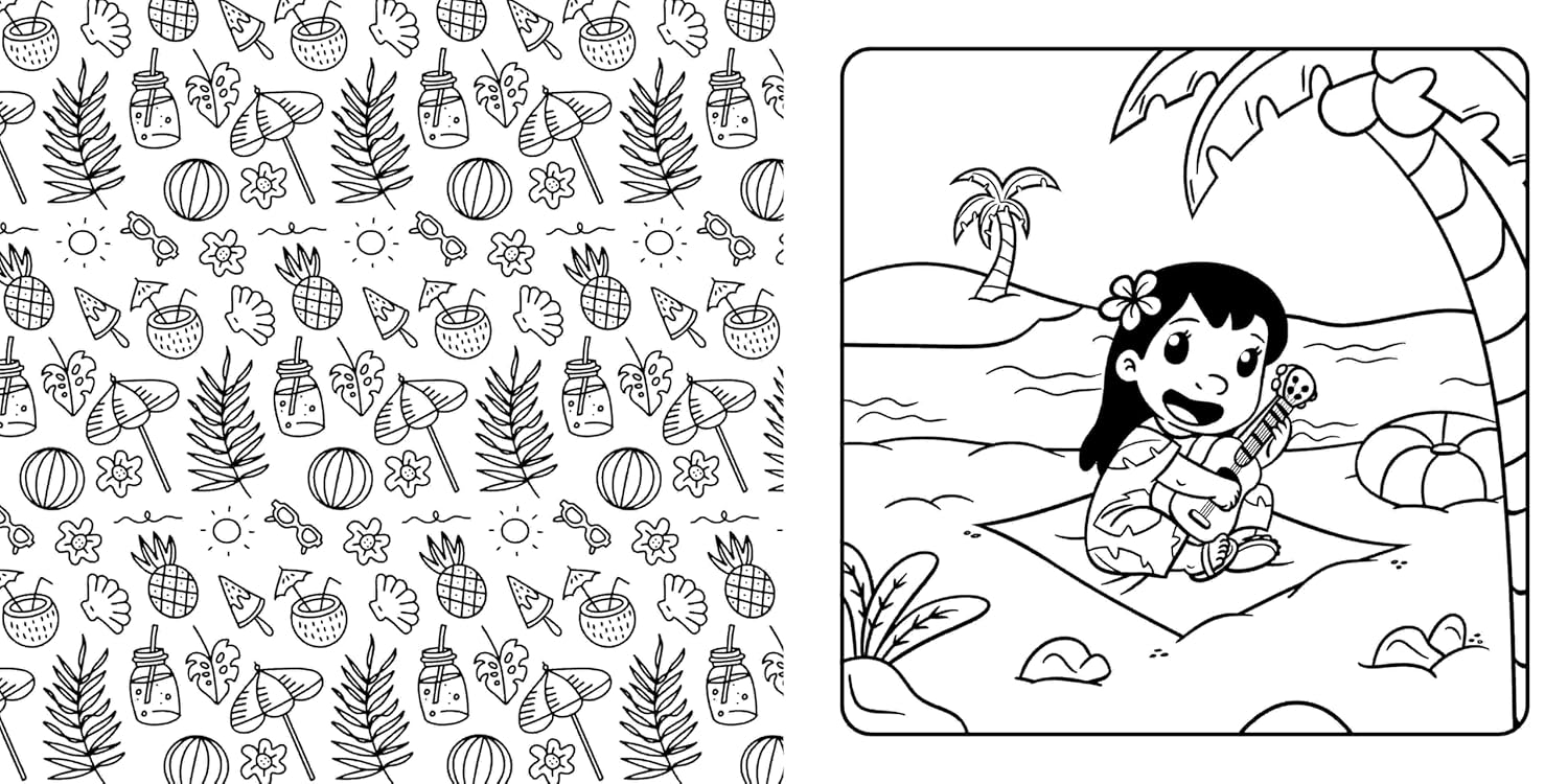 Disney Stitch: Cosy Colouring Book (48 pages) - Anilas UK