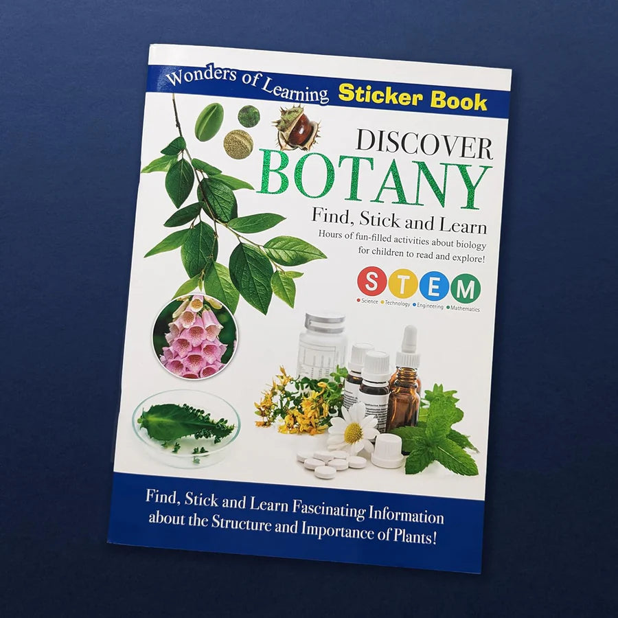 Discover Botany Sticker Book - Find, Stick and Learn - Anilas UK