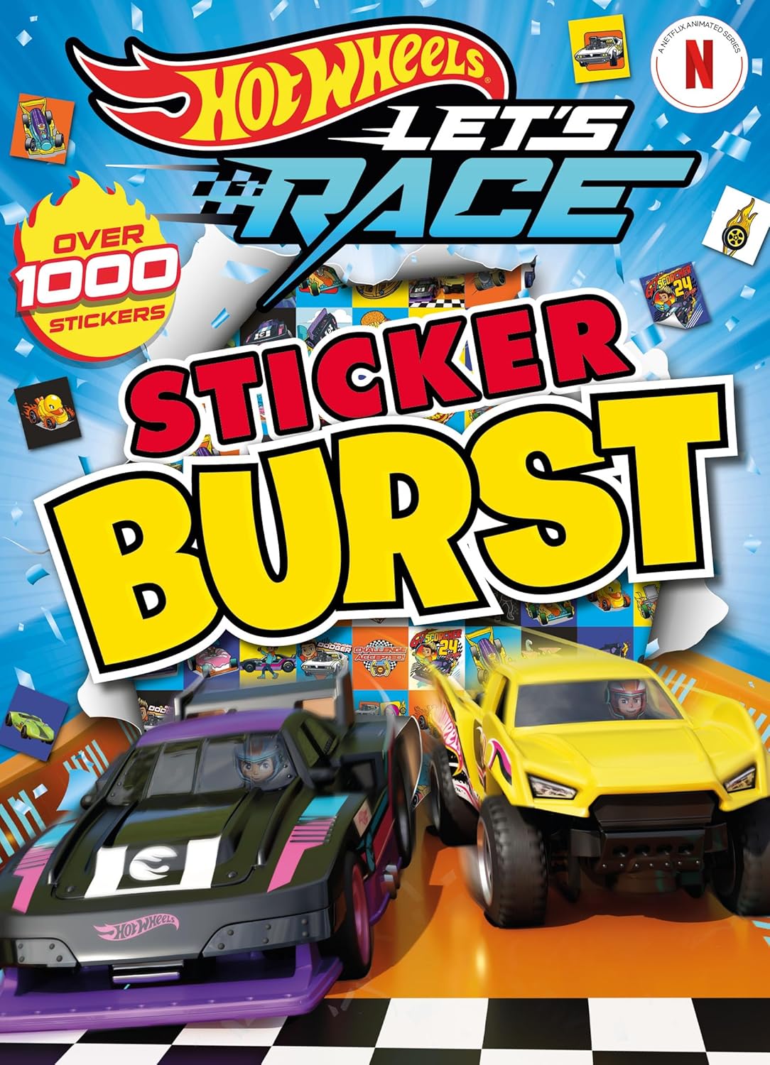 Hot Wheels Let's Race Sticker Burst Activity Book