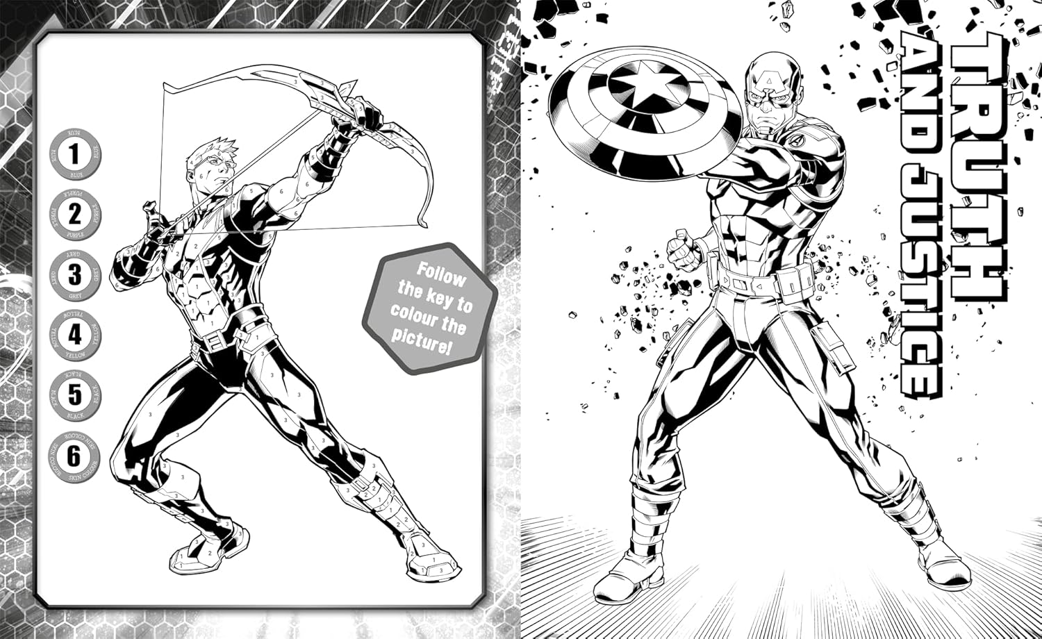 Marvel Avengers: 5 in 1 Colouring - Anilas UK