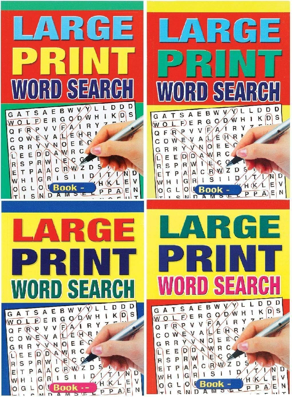 Large Print Word Search A5 Puzzle Book - Anilas UK