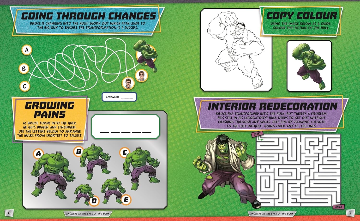 Avengers Hulk Super Sticker and Activity Book - Anilas UK