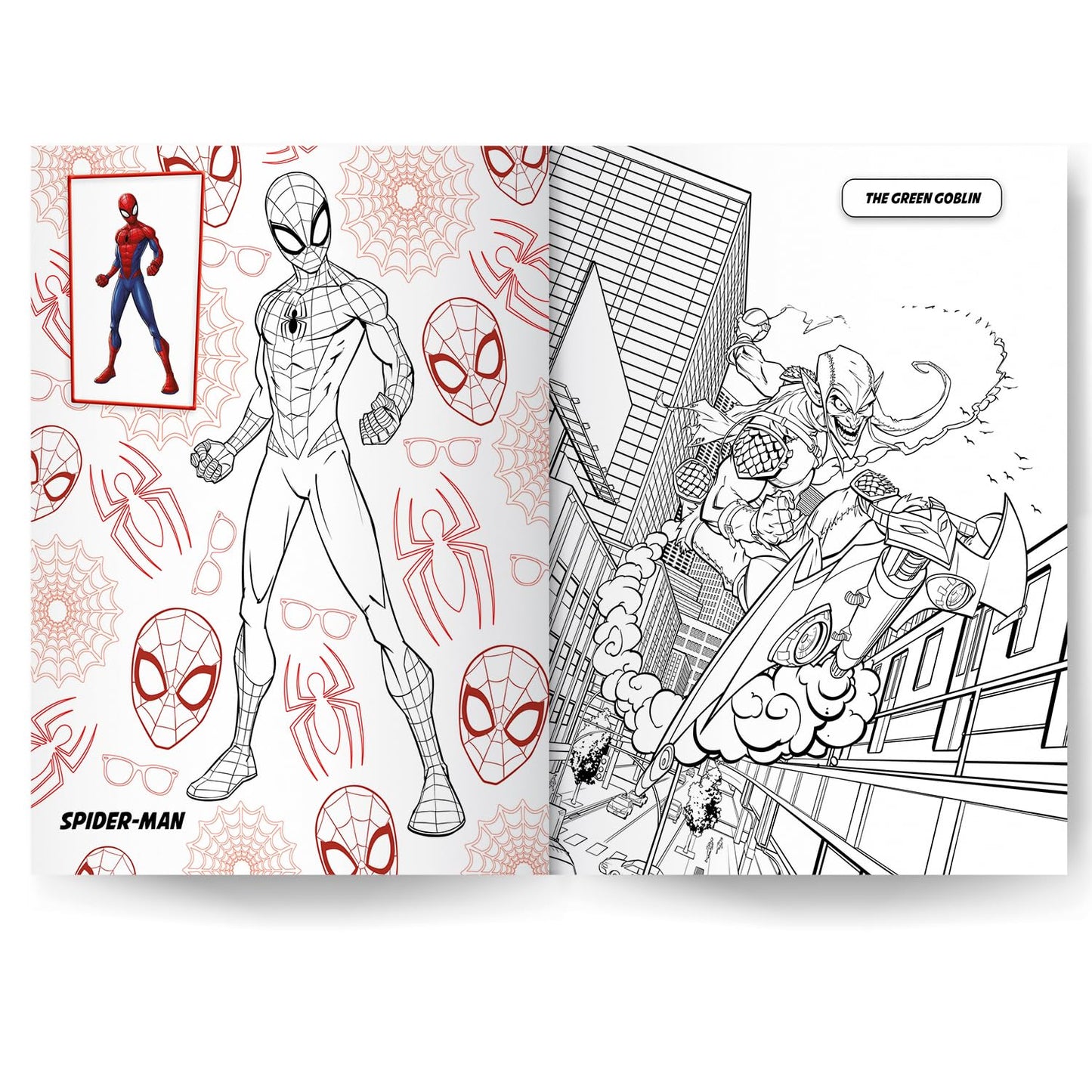 Marvel Spider-man 3-in-1 Colouring Book, 32 Pages - Anilas UK
