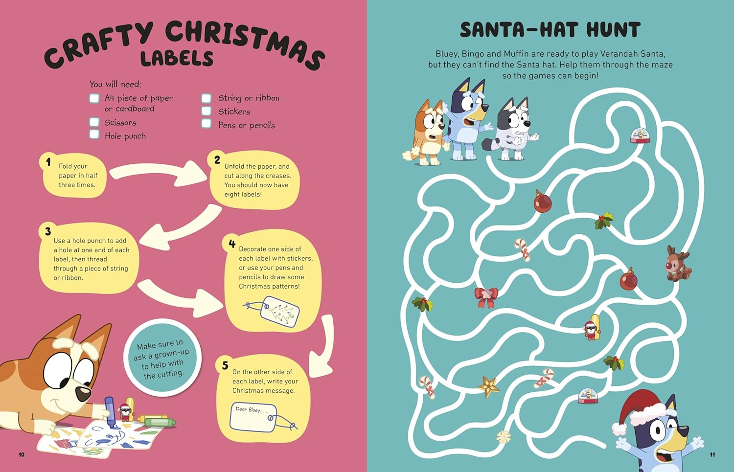 Bluey: Hooray It's Christmas Sticker Activity - Anilas UK