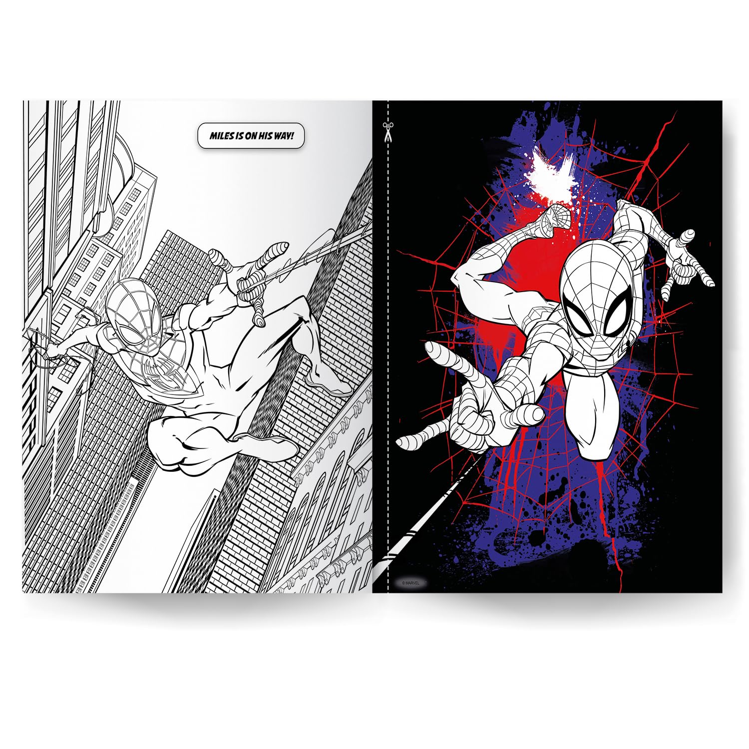 Marvel Spider-man 3-in-1 Colouring Book, 32 Pages - Anilas UK