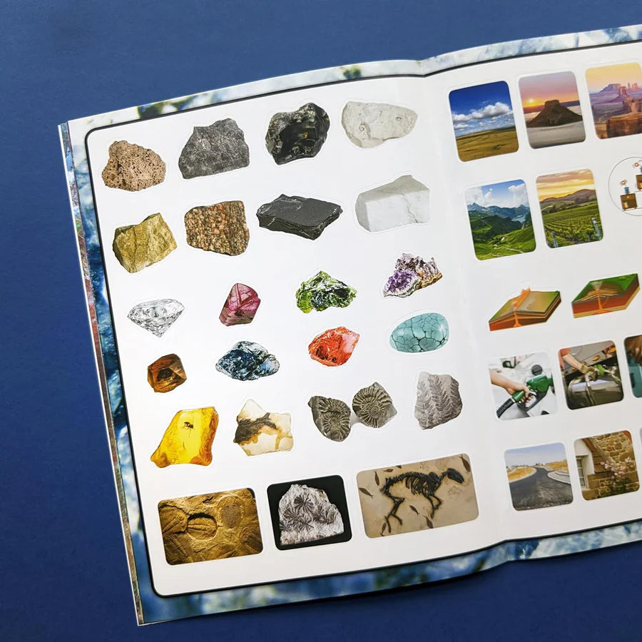 Discover Geology Sticker Book - Find, Stick and Learn - Anilas UK