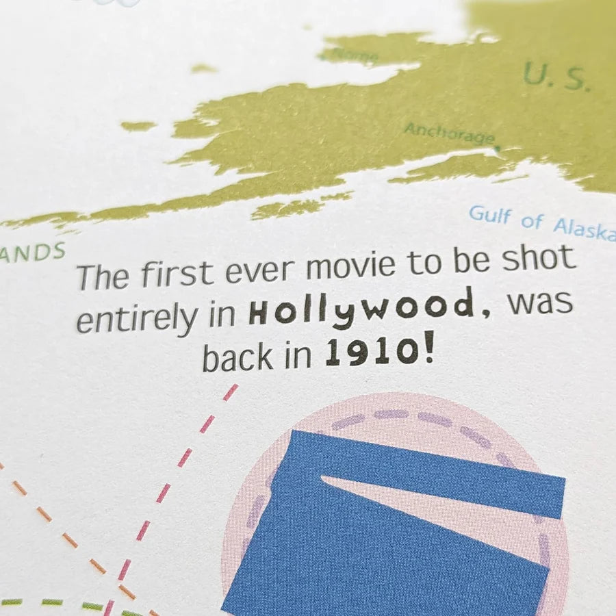 Discover The World Atlas Sticker Book - Find, Stick and Learn - Anilas UK