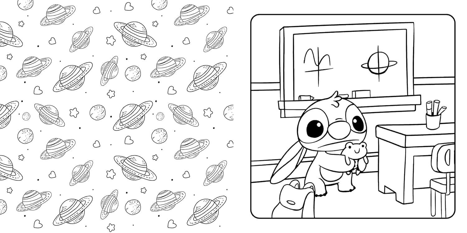Disney Stitch: Cosy Colouring Book (48 pages) - Anilas UK