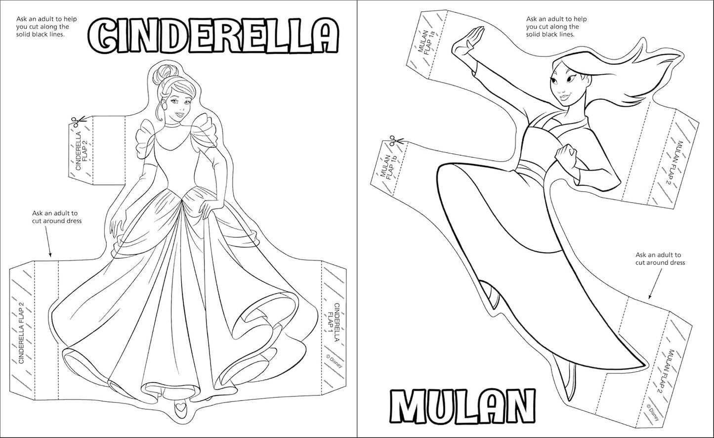 Disney Princess: Colour & Pop Book - Anilas UK