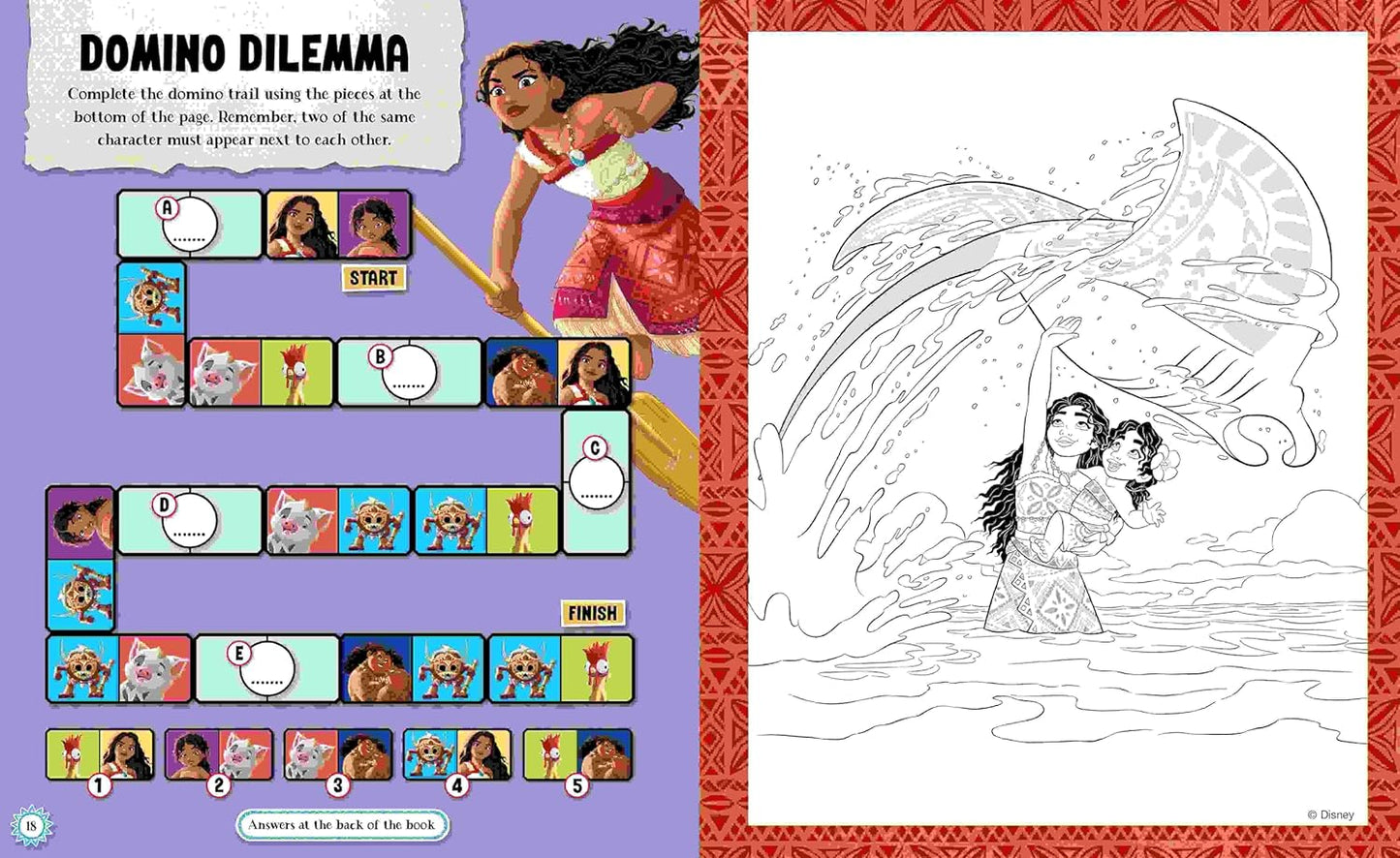 Disney Moana: Sticker & Activities Book