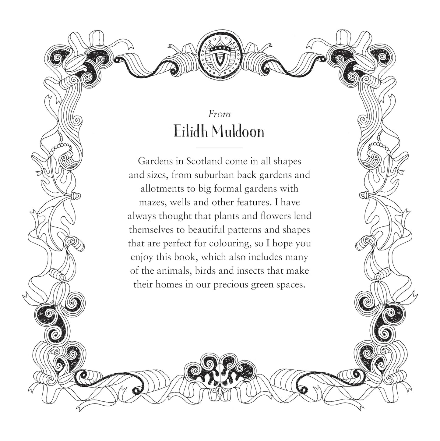 The Scottish Gardens Colouring Book