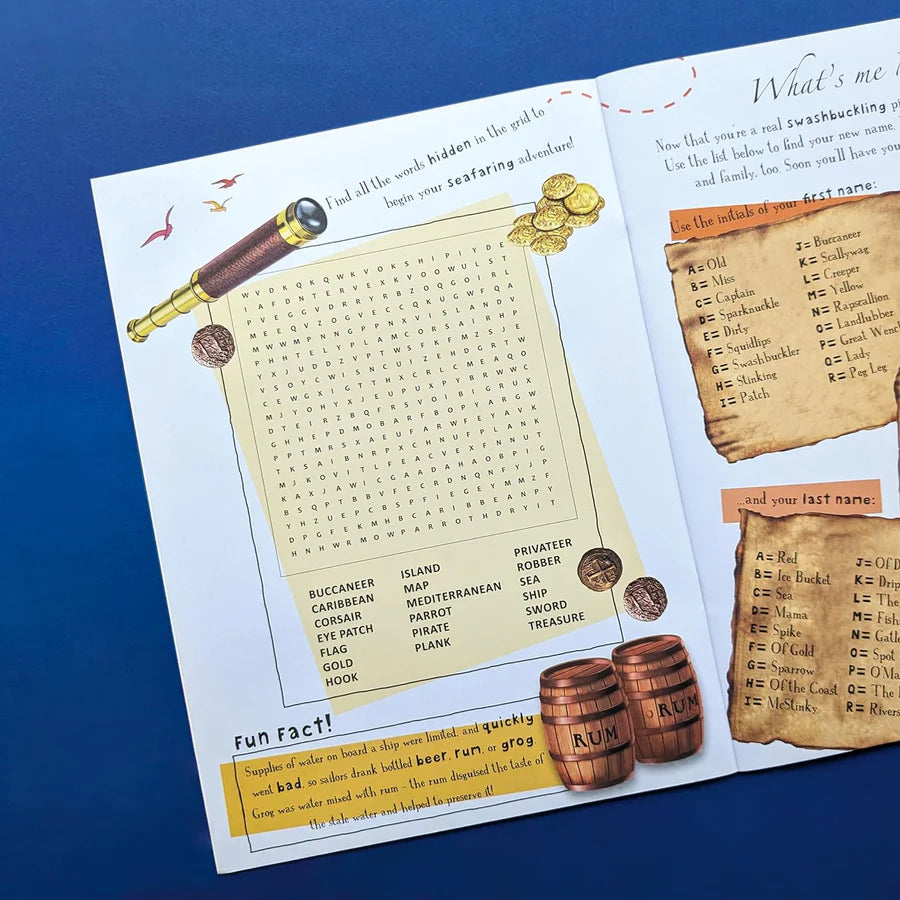 Discover Pirates Sticker Book - Find, Stick and Learn - Anilas UK