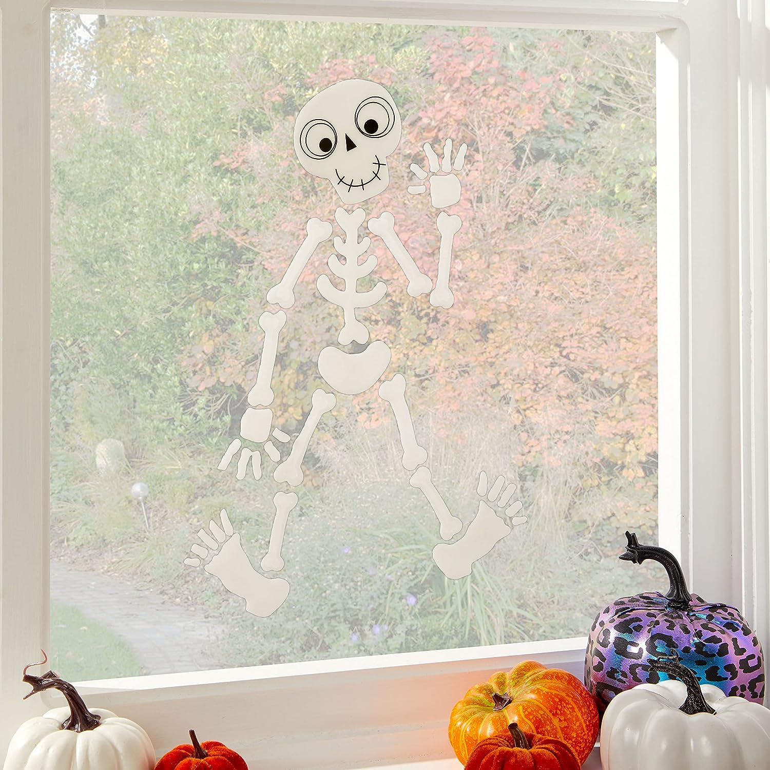 Halloween Skeleton Gel Cling Window Decoration - Anilas UK