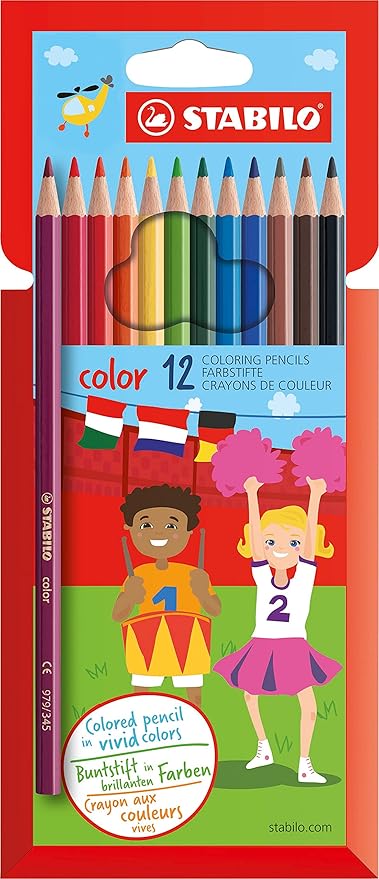 Pack of 12 Colouring Pencils - Anilas UK