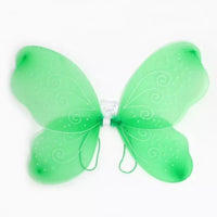 
              Large Green Net Fairy Wings With Black Glitter - Anilas UK
            