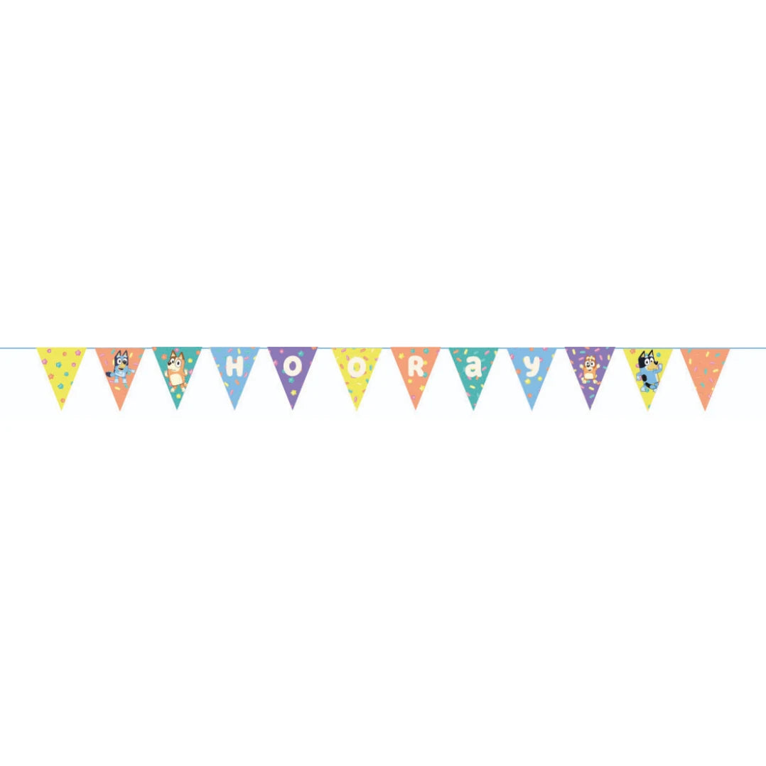 Bluey Paper Pennant Party Banner