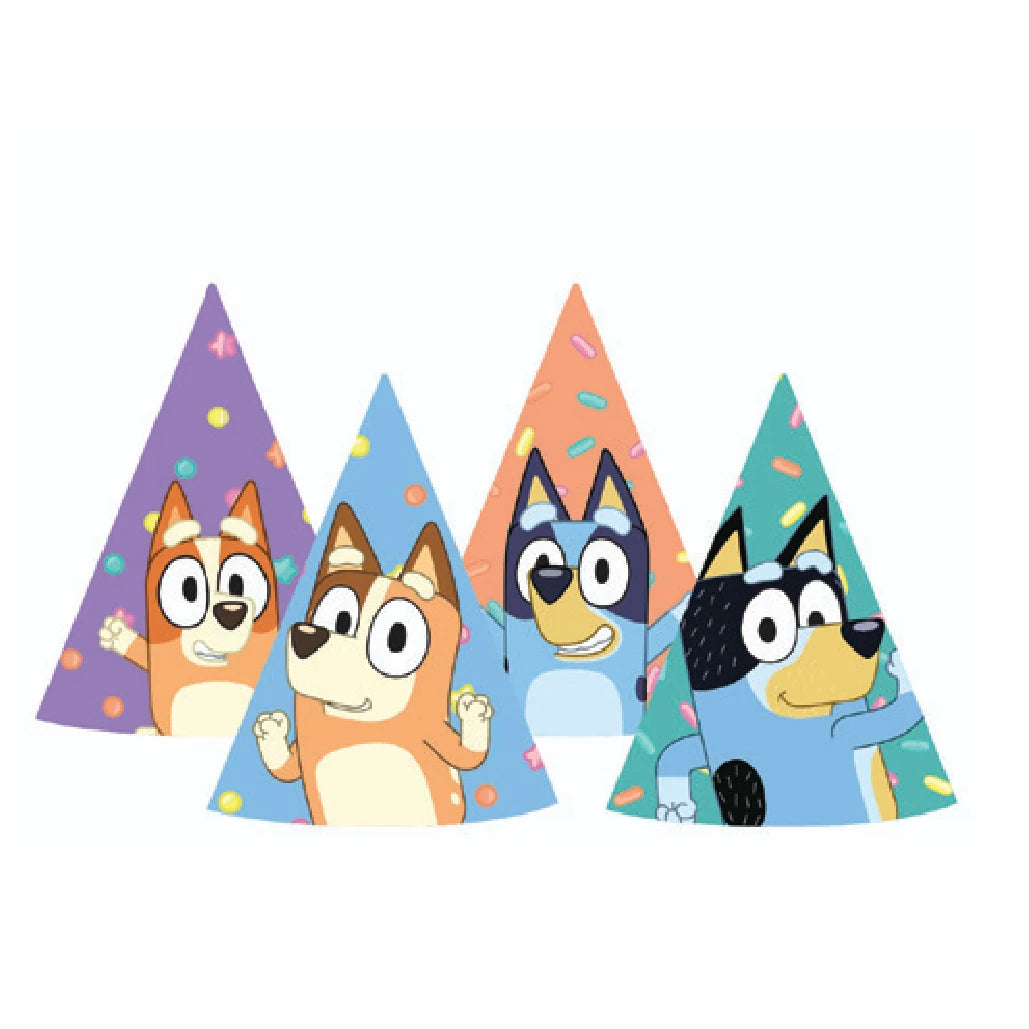 Bluey Party Hat ( Pack of 8)