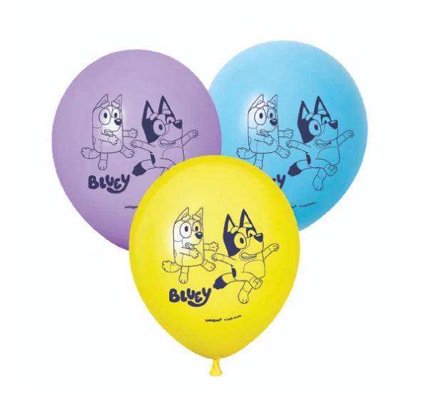 Bluey Party Latex Balloons (Pack of 6) 30.4cm