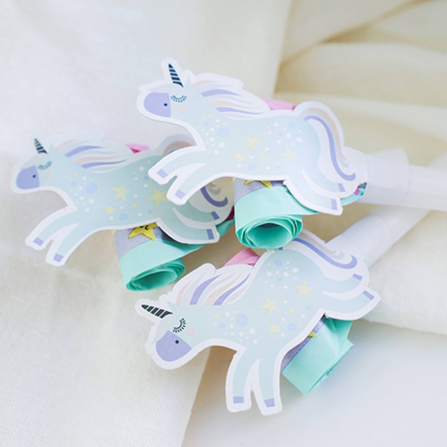 Blowouts - Unicorns & Rainbows (24 cm, 6 pieces) - Anilas UK