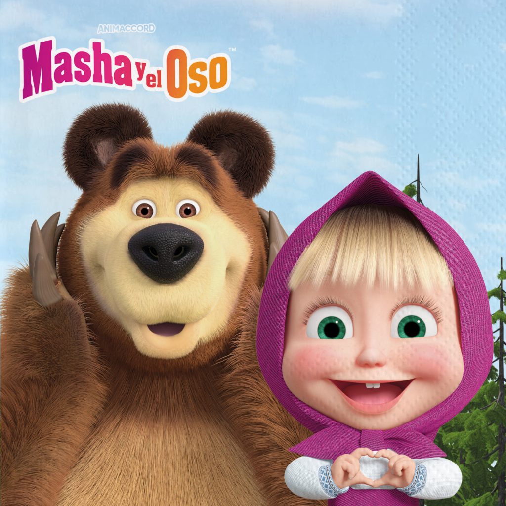 Masha and the Bear Napkins (Pack of 20)