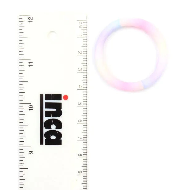 Recycled jersey elastics - Pastel Rainbow  - 8mm thick (Pack of 6)