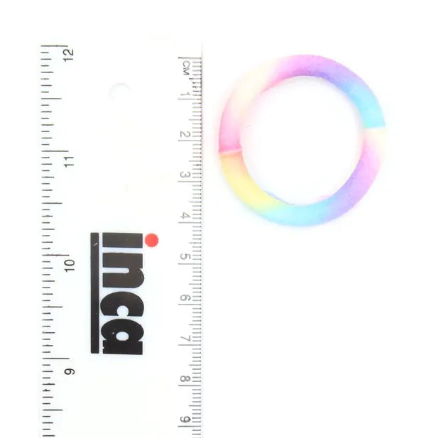Jersey Elastic Hair Bands, Ponytail Holders - Assorted - 8mm thick (Card of 6) - Anilas UK