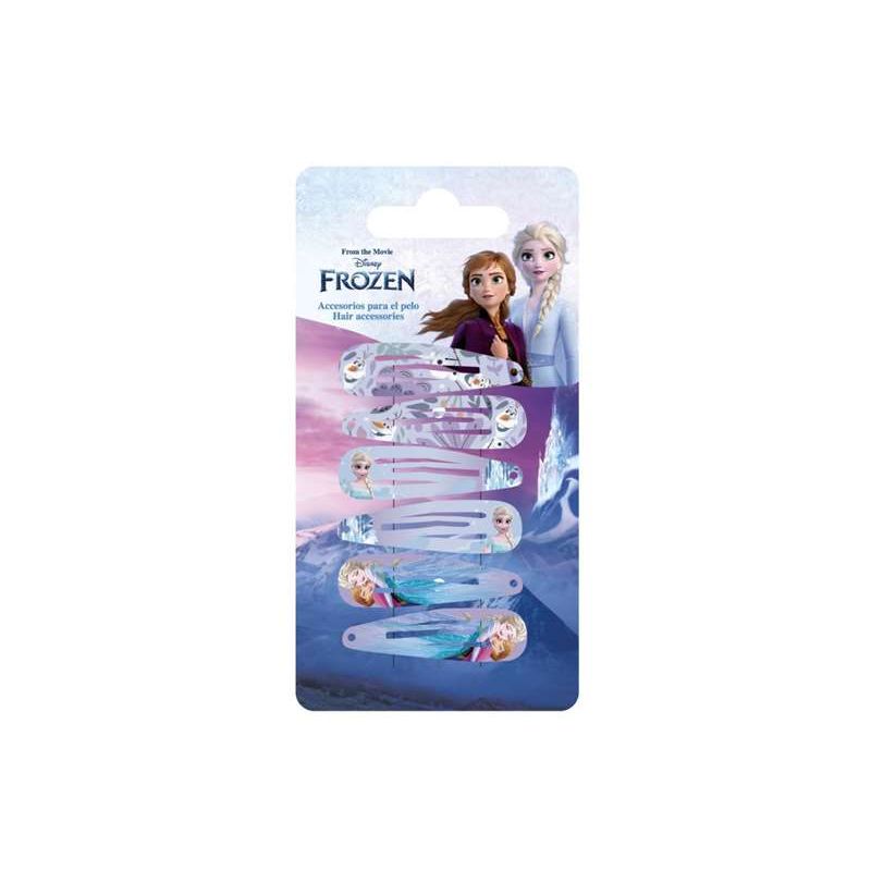 Frozen Snap Hair Clips (pack of 6) - Anilas UK