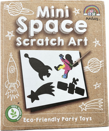 Mini Space Scratch Art Sheet - Anilas UK